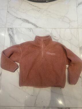 Champion Pink Sherpa Quarter-Zip Pullover